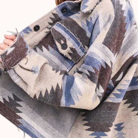 Aztec Jacket - Teal - Picture 9 of 11